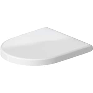 Elongated Closed Front Toilet Seat in. White