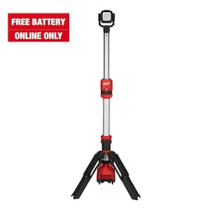 Milwaukee M12 12 Volt Lithium Ion Cordless 1400 Lumen ROCKET LED Stand Work Light Tool Only 2132 20 The Home Depot