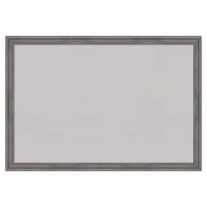 Florence Grey Framed Grey Corkboard 26 in. x 18 in Bulletin Board Memo Board