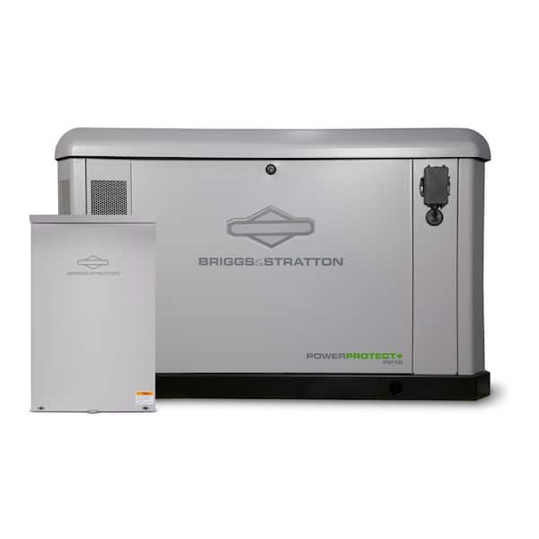 PowerProtect+ 18,000 Watt Dual Fuel Air-Cooled Whole House Home Standby Generator and 200A Transfer Switch