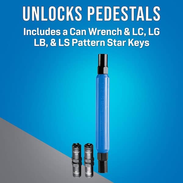 Jonard Star Key Can Wrench Kit, LC, LG, LB, and LS Patterns SSK