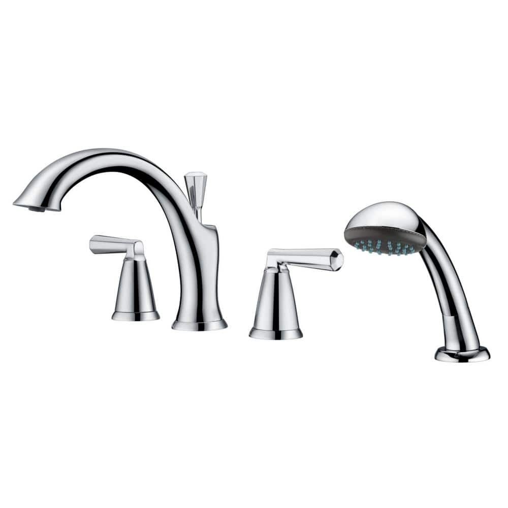 Ultra Faucets Z 2Handle DeckMount Roman Tub Faucet with Hand Shower