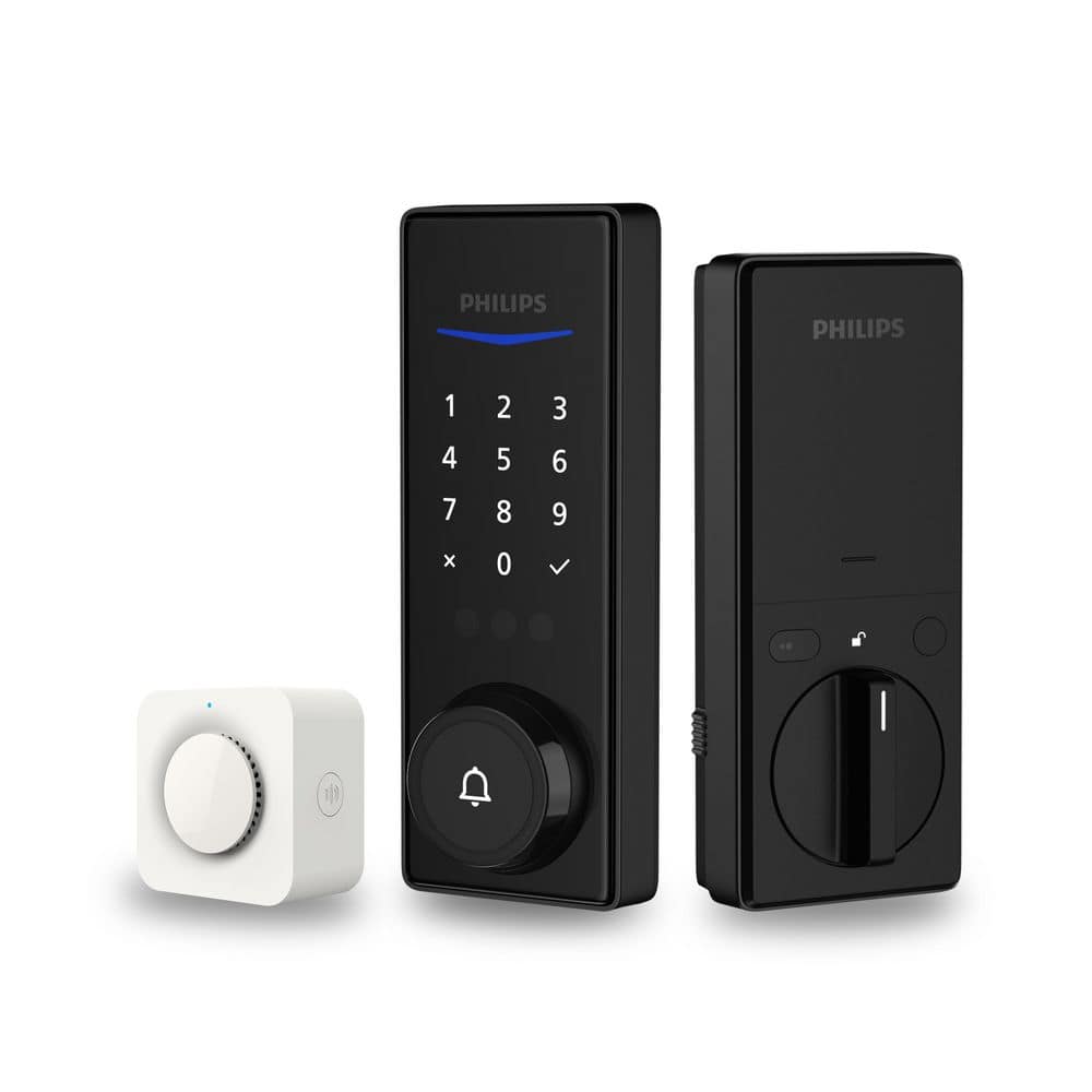 Wi-Fi Smart Deadbolt with Palm Recognition and Handle – Matte Black price history on PriceWatchPro