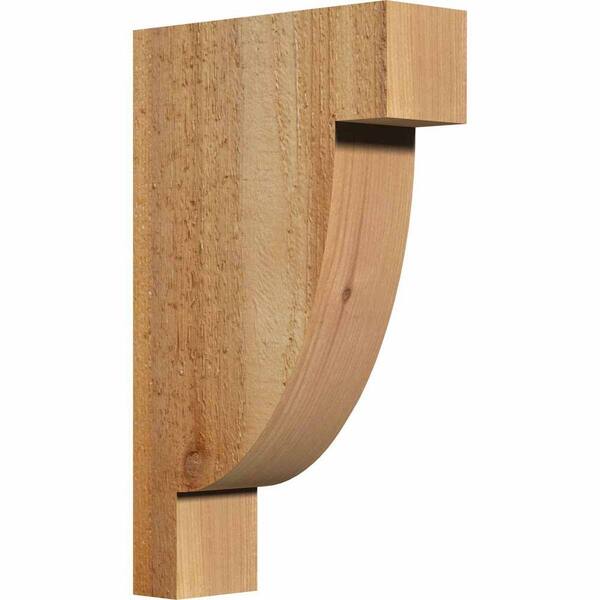 Ekena Millwork 4 in. x 12 in. x 20 in. Western Red Cedar Alpine Rough Sawn Corbel