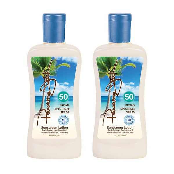 Panama Jack 6 oz. Sunscreen Lotion SPF 50-Moisturizer (2 Pack)