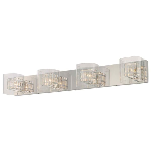 Bling Bling 4-Light Chrome Bath Light