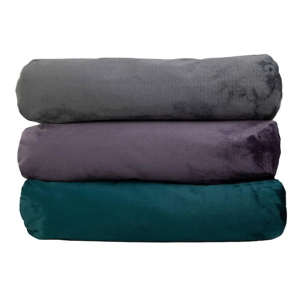 Lavish Home Gray 80 x 80 Waterproof Blanket King-Size - Throw