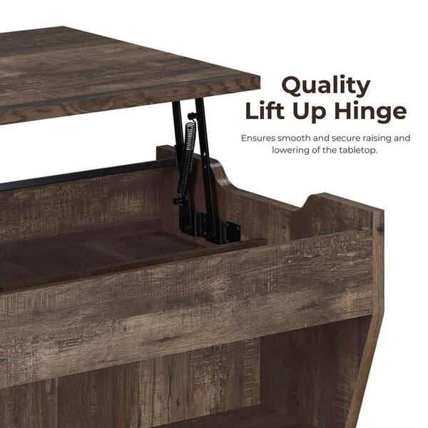 Furniture of America Anthem 41 in. Reclaimed Oak Rectangle