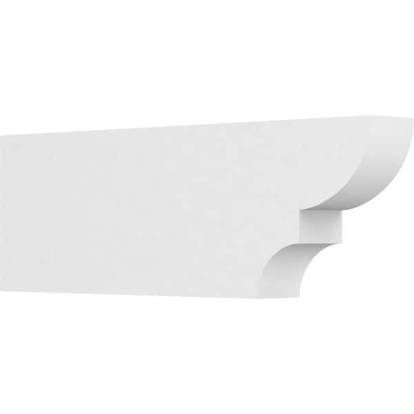 Ekena Millwork 3 in. x 8 in. x 24 in. Ridgewood PVC Rafter Tail Brace