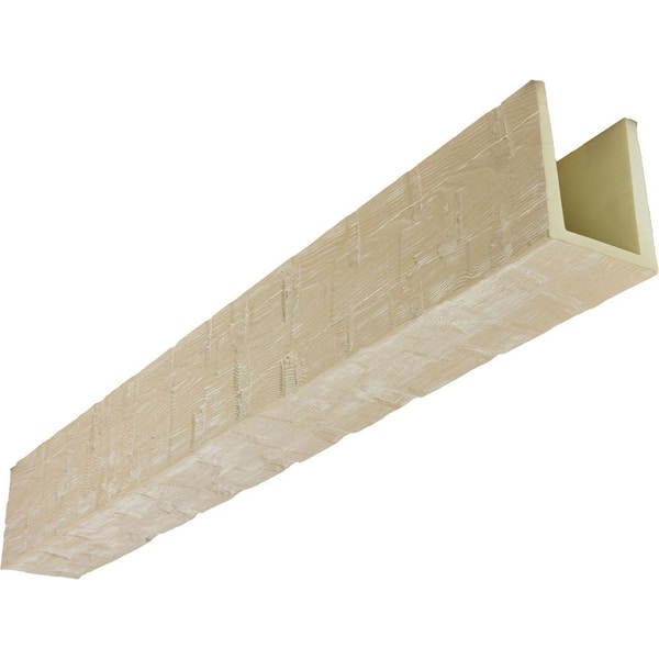 Heritage Timber 7.5 in. x 7.5 in. x 20 ft. Reclaimed Axed Cut Vanilla Chai Faux Wood Beam
