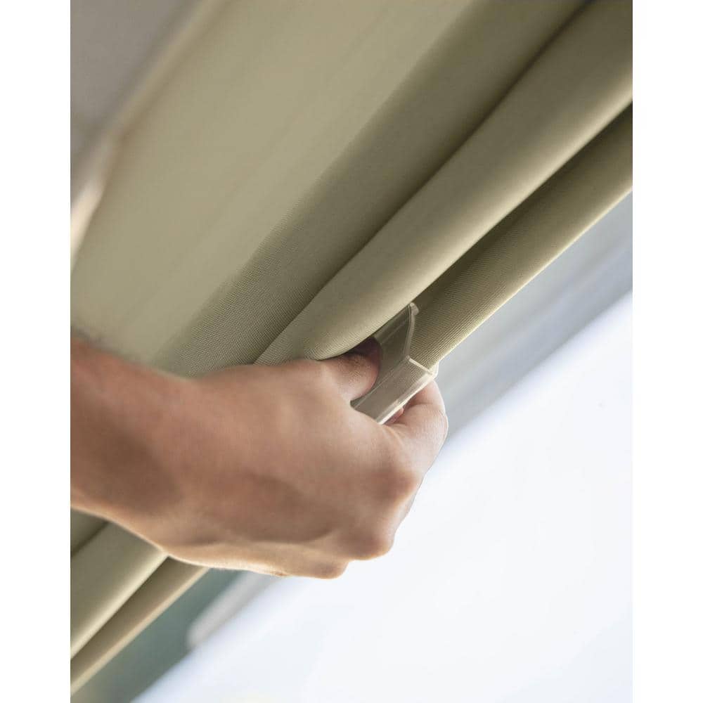 Del Mar Sandstone Cordless Blackout Roman Shade 35"W x 64"H