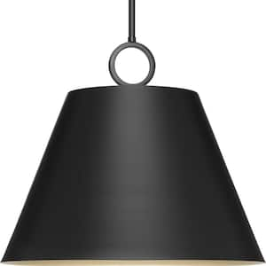 Parkhurst Collection 18 in. 3-Light Matte Black New Traditional Pendant for Kitchen