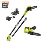 ONE+ 18V 8 in. Cordless Battery Pole Saw and 8 in. Pruning Saw Combo Kit with 2.0 Ah Battery and Charger
