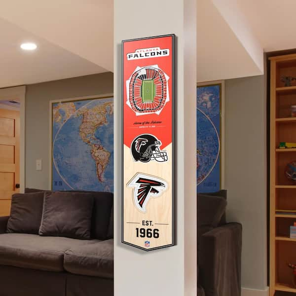 YouTheFan NFL Arizona Cardinals Wooden 8 in. x 32 in. 3D Stadium