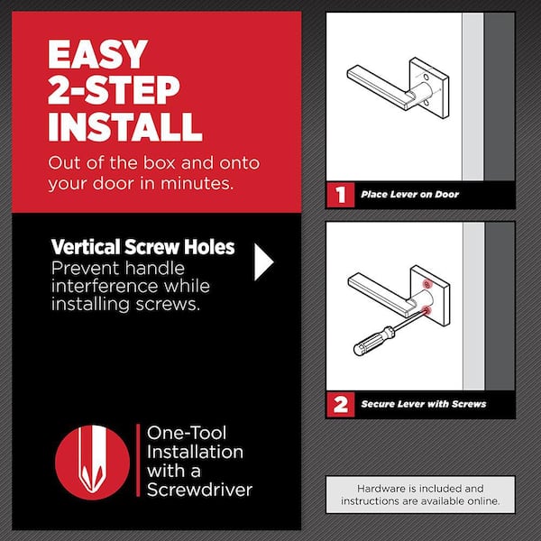 とむ Kwikset Halifax Square Satin Nickel Half-Dummy Door Handle 788HFL