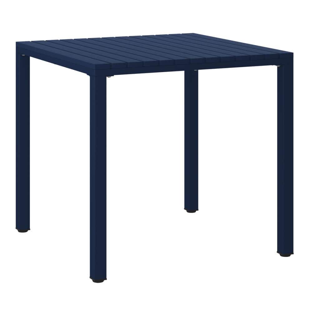 "Frond&Form Modern Outdoor 31.5"" Poly Plastic Square Table Top Patio Bistro Dining Table, Navy Blue" price history on PriceWatchPro