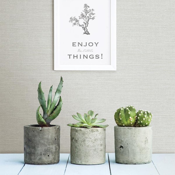 Agave Light Faux Blue Grasscloth Light Blue Wallpaper Sample