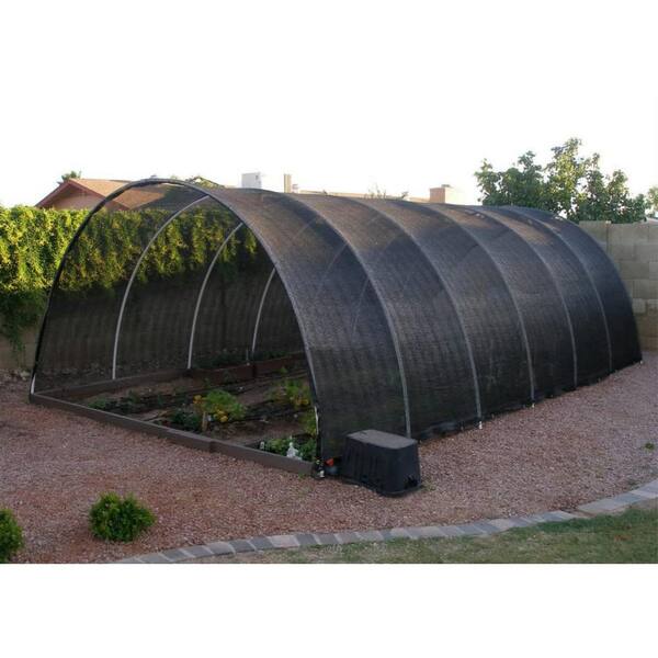 Black Agfabric 50% Sunblock Shade Cloth Cover with Clips for Plants 
