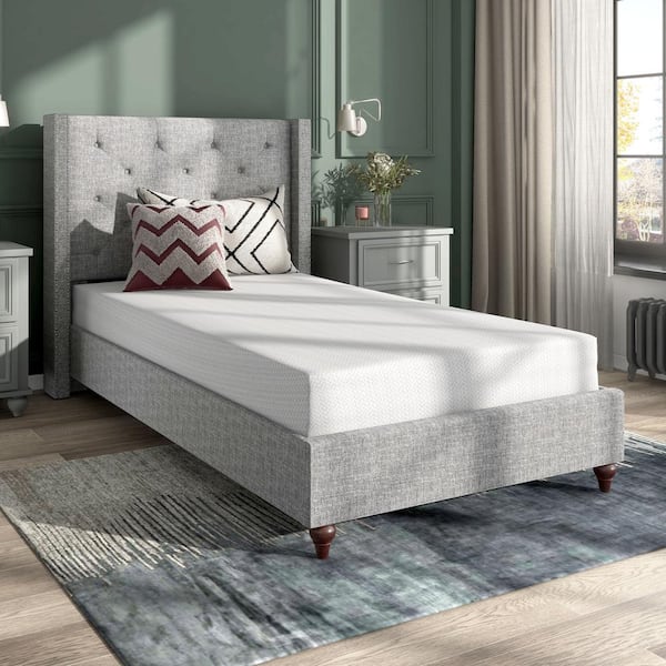 Furniture of America Fynx Twin Medium Wave Comfort Memory Foam 8 in Bed-in-a-Box Mattress