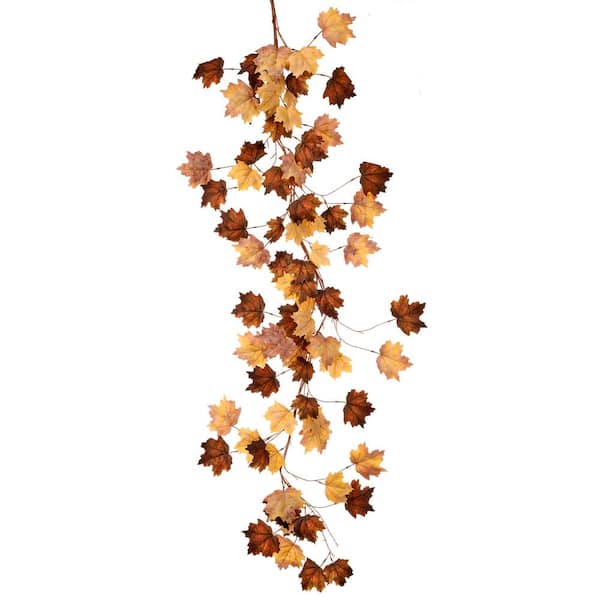 Regency International 5 ft. Brown Artificial Vermont Maple Leaf Garland