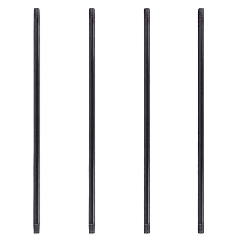 1 in. x 60 in. Black Industrial Steel Grey Plumbing Pipe (4-Pack) price history on PriceWatchPro