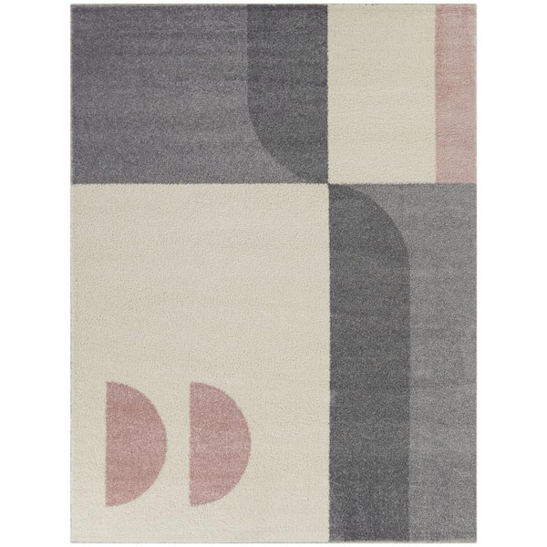BALTA Alonso Cream 8 ft. x 10 ft. Geometric Area Rug