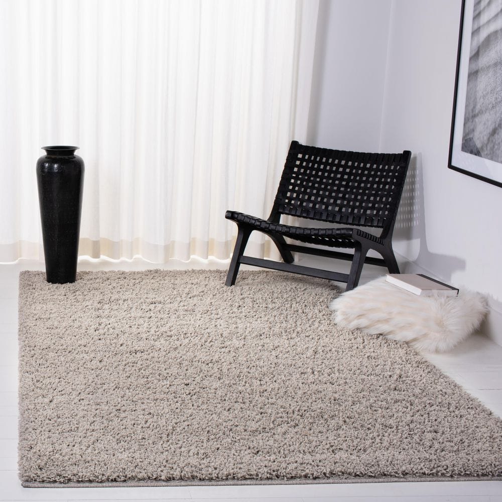 Venus Shag 8 ft. x 8 ft. Square Taupe Solid Color Area Rug price history on PriceWatchPro