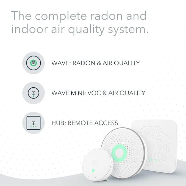 Airthings Whole Home Battery Operated Radon Detector and Indoor Air Quality  Monitor Starter Kit 4200 - The Home Depot