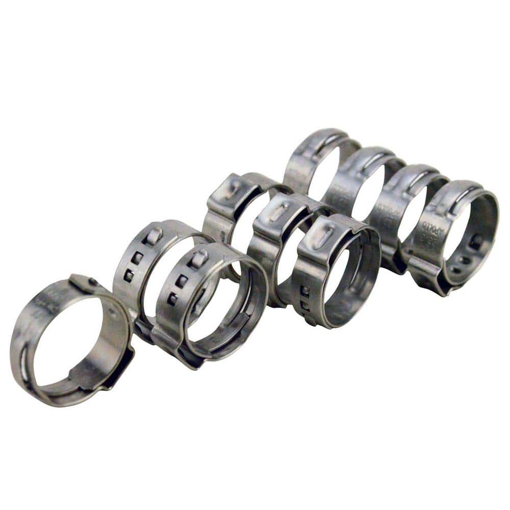 PATIKIL 15-Pack PEX Cinch Clamp Rings – 3/4 – 304 Stainless Steel Single Ear – For Tubing & Pipe Fittings Pex Crimp Rings PATIKIL 15-Pack PEX Cinch Clamp Rings – 3/4 – 304 Stainless Steel Single Ear – For Tubing & Pipe Fittings Pex Crimp Rings