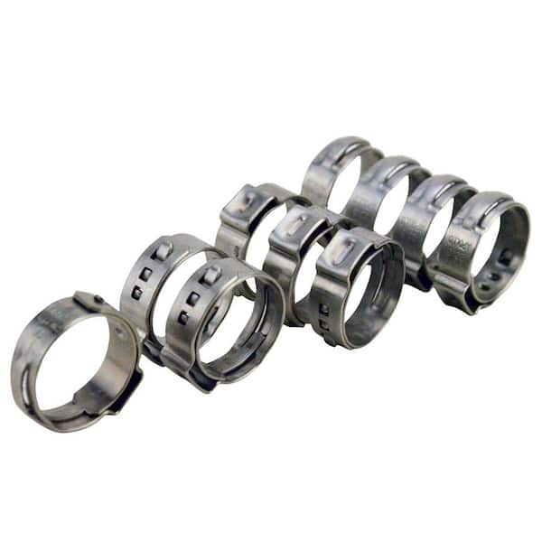 3/4 in. Stainless Steel PEX-B Barb Pinch Clamp (10-Pack)