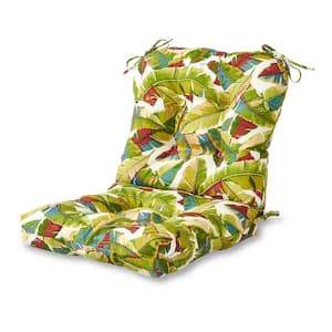 Palm Leaves Multi Outdoor Dining Chair Cushion