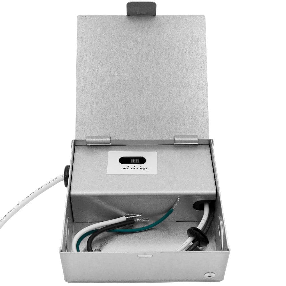 Black Aluminum 4-Inch Square Recessed LED Downlight