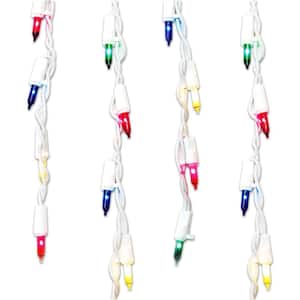 22 ft. 300-Count Multi Christmas Icicle Lights
