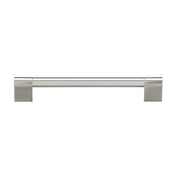 Richelieu Hardware Avellino Collection 7 1/16 in. (180 mm) Brushed Nickel Modern  Cabinet Bar Pull BP527180195 - The Home Depot