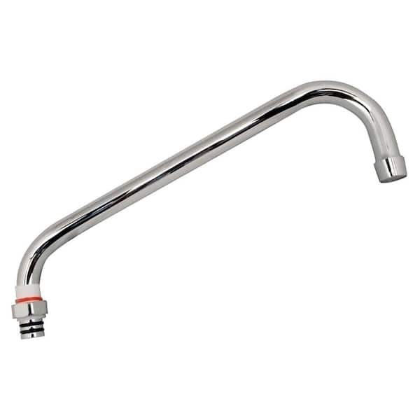 54410 12 in. Faucet Swing Spout in Stainless Steel with 2.2 GPM Aerator