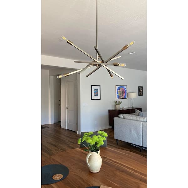 HINKLEY - Archer 6-Light Brushed Nickel Sputnik Chandelier