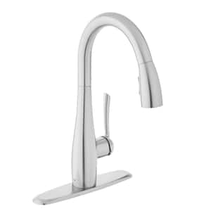 Analiese Single-Handle Pull-Down Sprayer Kitchen Faucet in Stainless