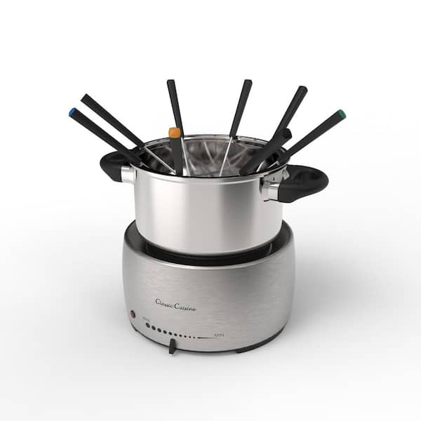 https://images.thdstatic.com/productImages/9ffd59eb-5d19-4d80-bc27-660aae2d9c91/svn/stainless-steel-classic-cuisine-fondue-pots-m030231-64_600.jpg