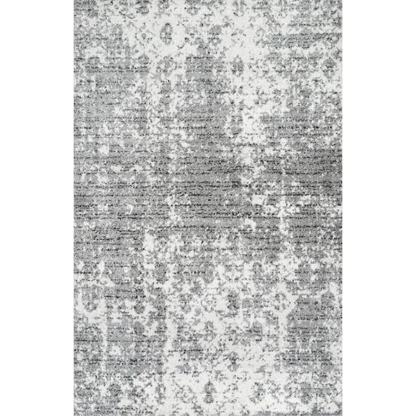 nuLOOM Deedra Misty Contemporary Gray 10 ft. x 13 ft. Area Rug