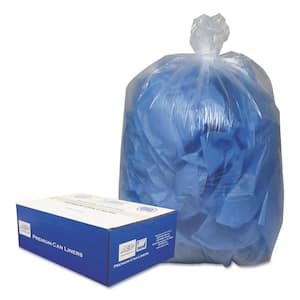 38 in. x 58 in. 60 Gal. 0.9 mil Clear Linear Low-Density Trash Can Liners (10-Bags/Roll, 10-Rolls/Carton)