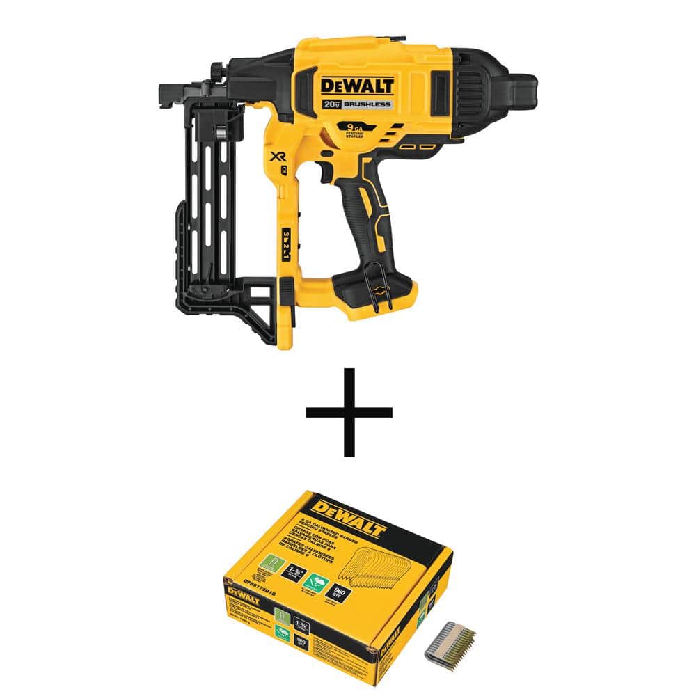 DEWALT 20V MAX 9-Gauge Cordless Fencing Staple Nailer (Tool Only
