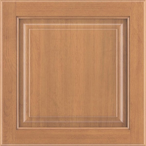 American Woodmark Portola 11 9/16-in. W x 3/4-in. D x 11 1/2-in. H in Maple Cider Cabinet Door Sample