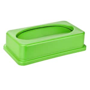 Lime Green Swing Trash Can Lid for 23 gal. Slim Trash Can