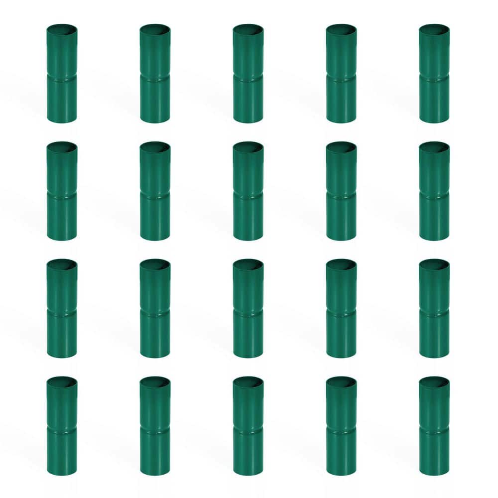 1-5/8 in. Chain Link Fence Green Galvanized Steel Top Rail Sleeve (Pack of 20) price history on PriceWatchPro