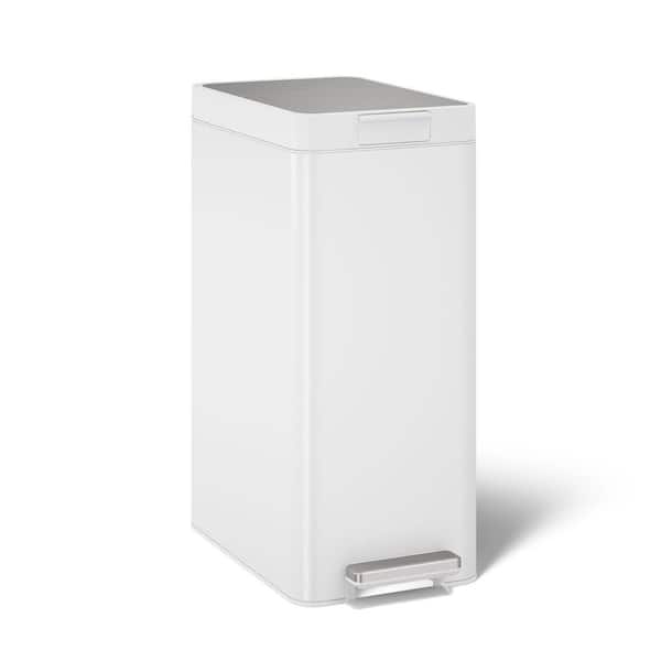 KOHLER 13 Gal. Stainless Steel Slim Step Metal Household Track Can