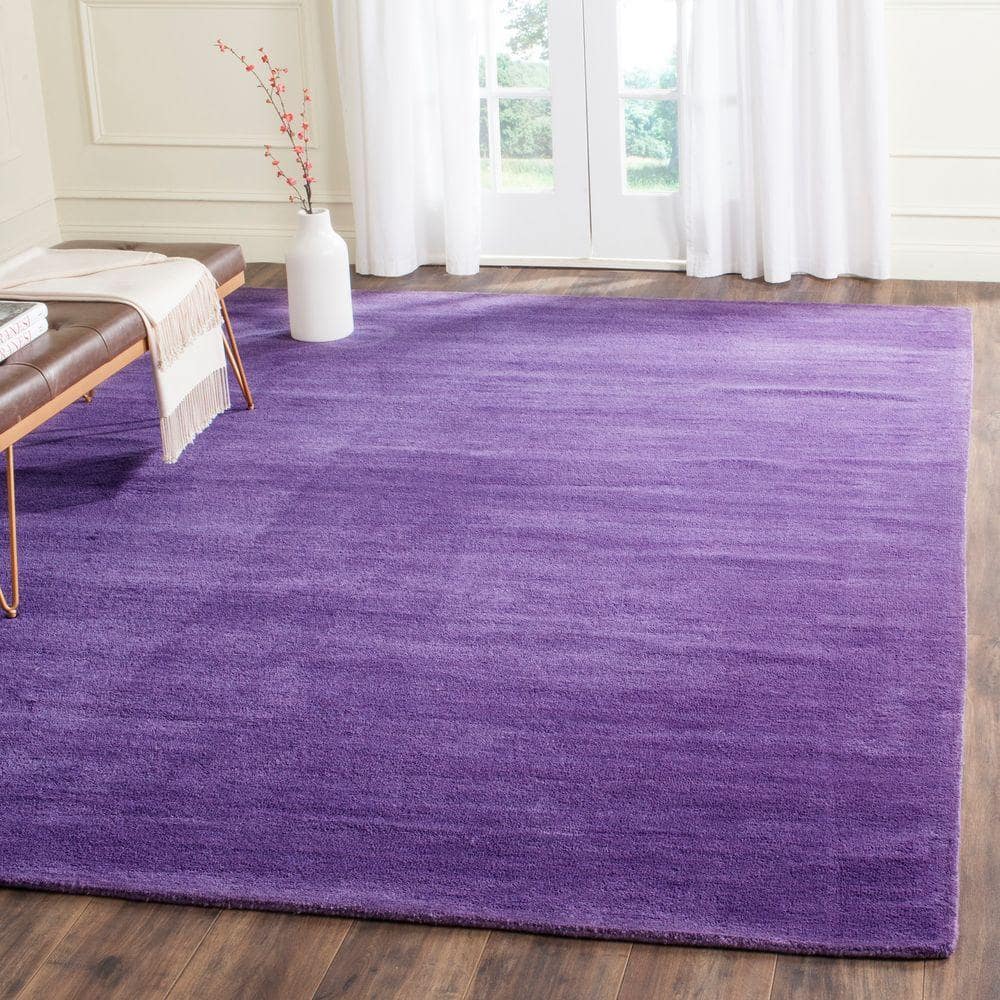 Himalaya 9' x 12' Purple Wool Handmade Tufted Rug