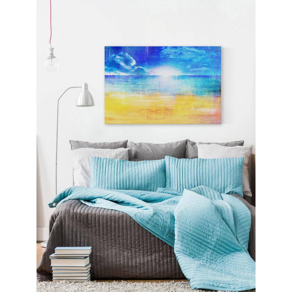 40 in. H x 60 in. W Horizon Sun by Parvez Taj Printed Canvas Wall Art