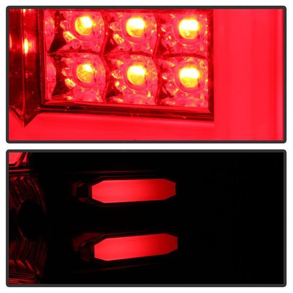 thumbnail image 2 of Driver Side (LH) LED Tail Light Assembly For 2016-2018 Chevy Silverado 1500 – Chrome Housing 2 of 4
