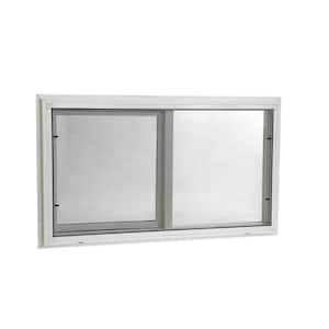31.75 in. x 19.75 in. Left-Hand Single Sliding Vinyl Window with Dual Pane Insulated Glass - White