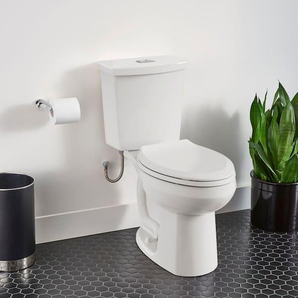 H2Option 2-Piece 0.92/1.28 GPF Dual Flush Elongated Chair Height Toilet in White